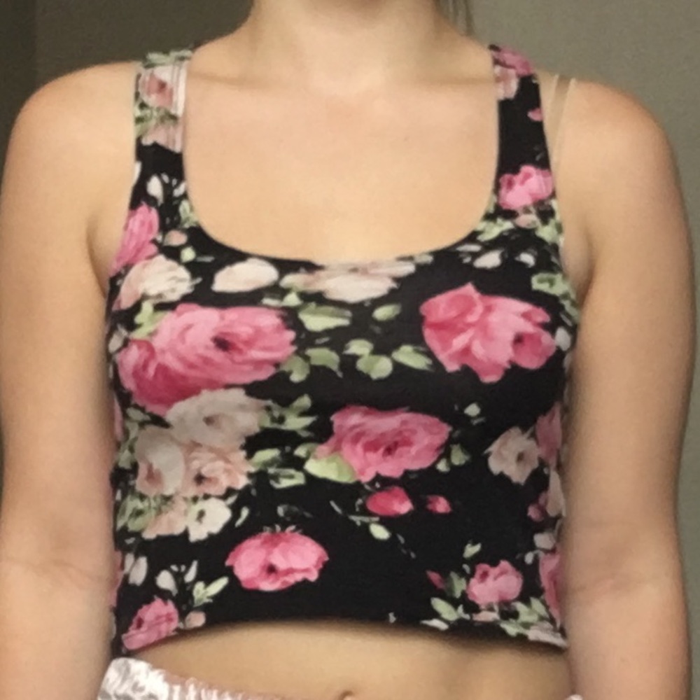 4/$25 Floral Crop Top